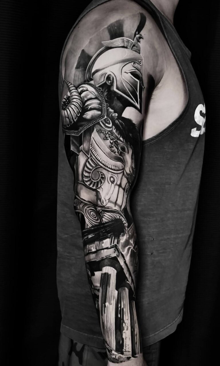Black and grey tattoo